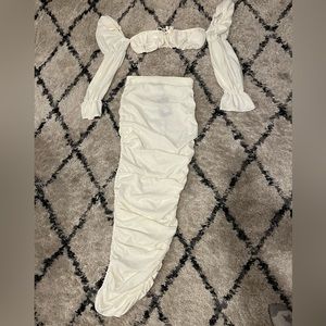 White two piece set.
